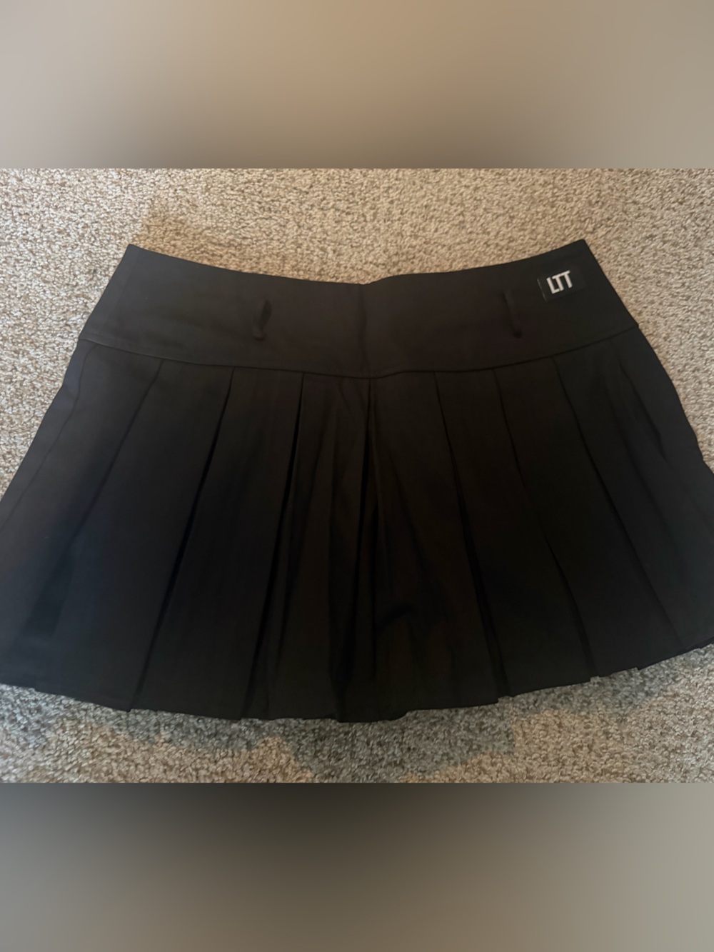 Black Pleated Skater Skirt - Women's Circle Skirt